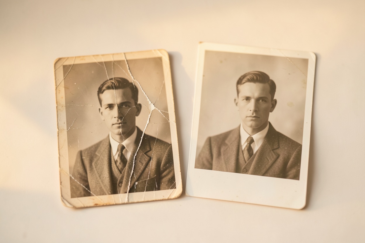 How to Restore Old Photos with AI: Scratches, Fading & Color