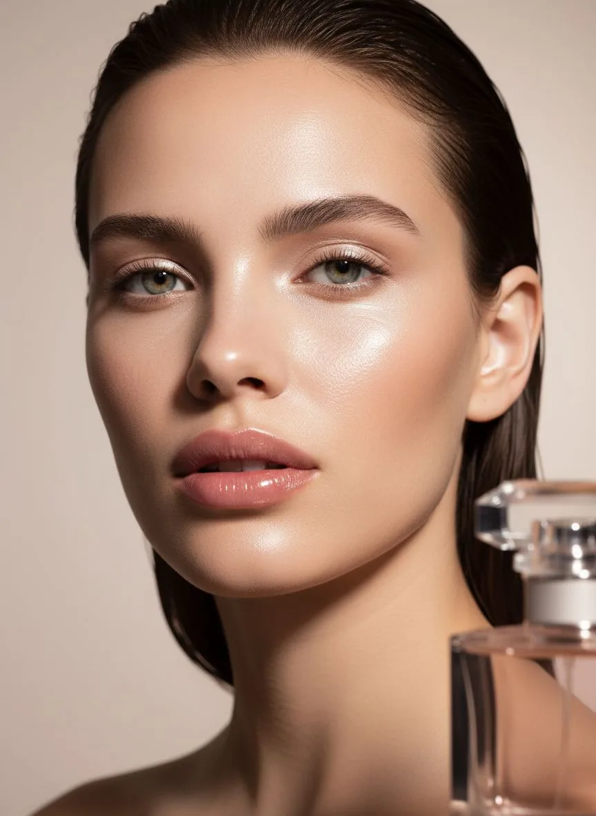 Example of the Beauty Campaign AI photoshoot pack