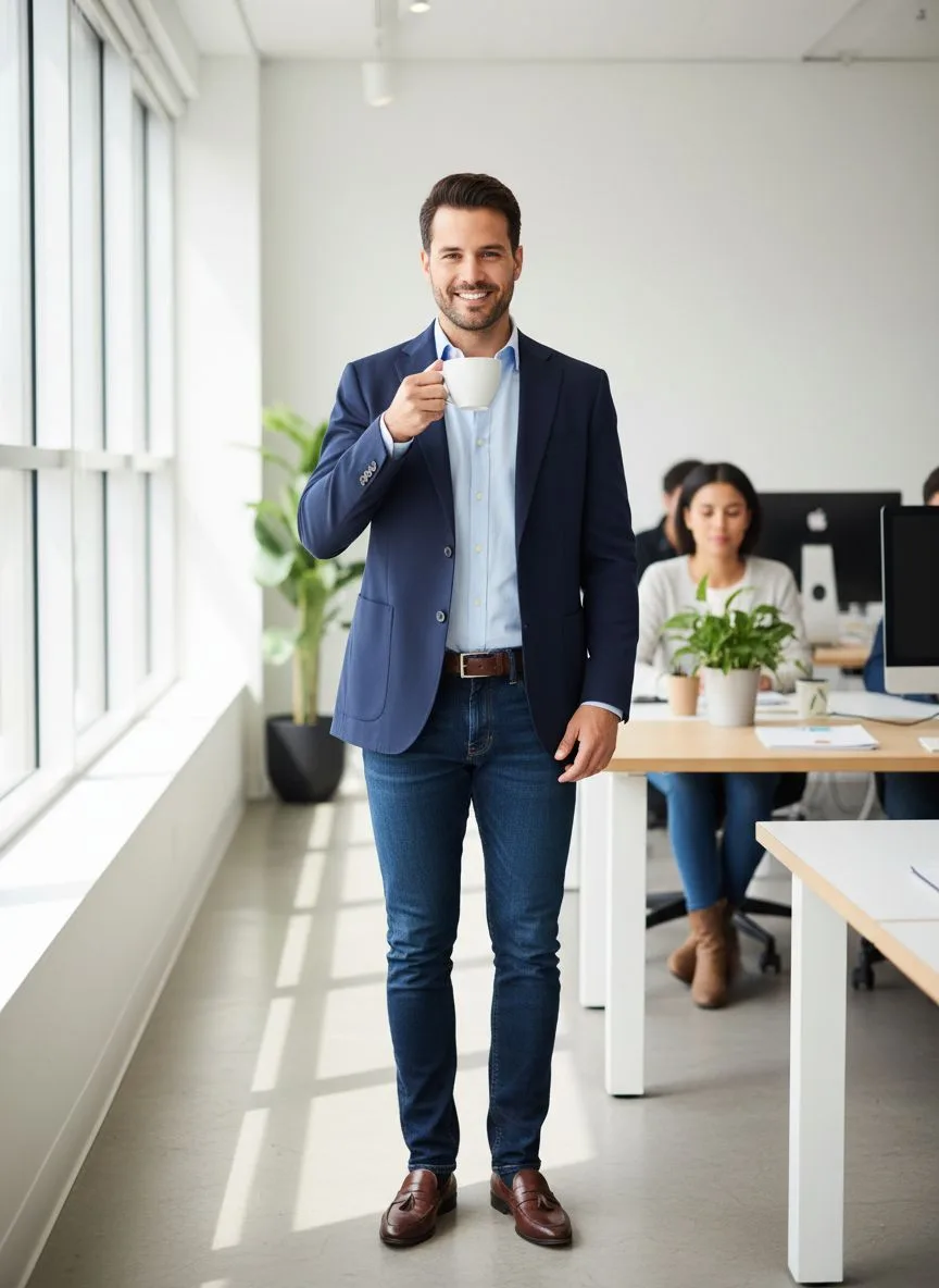 Example of the Business Casual AI photoshoot pack