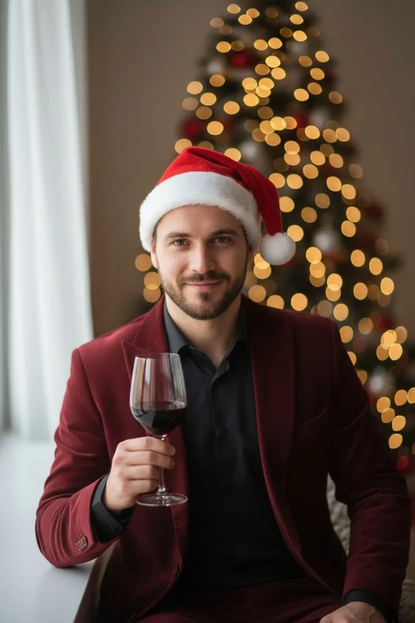 Example of the Christmas Edit AI photoshoot pack