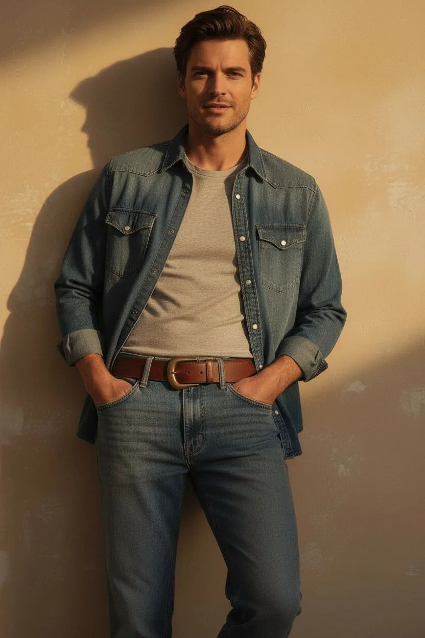 Example of the Denim Campaign AI photoshoot pack