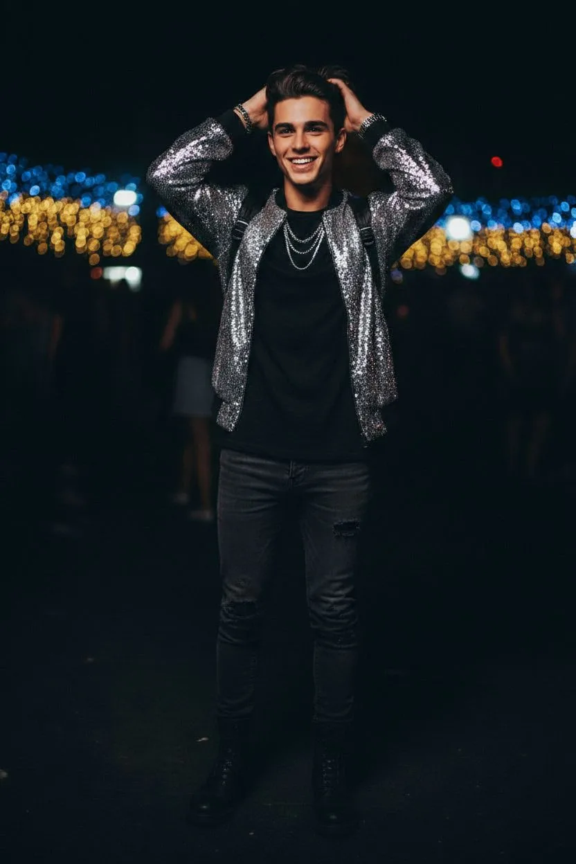 Example of the Digicam Night Out AI photoshoot pack