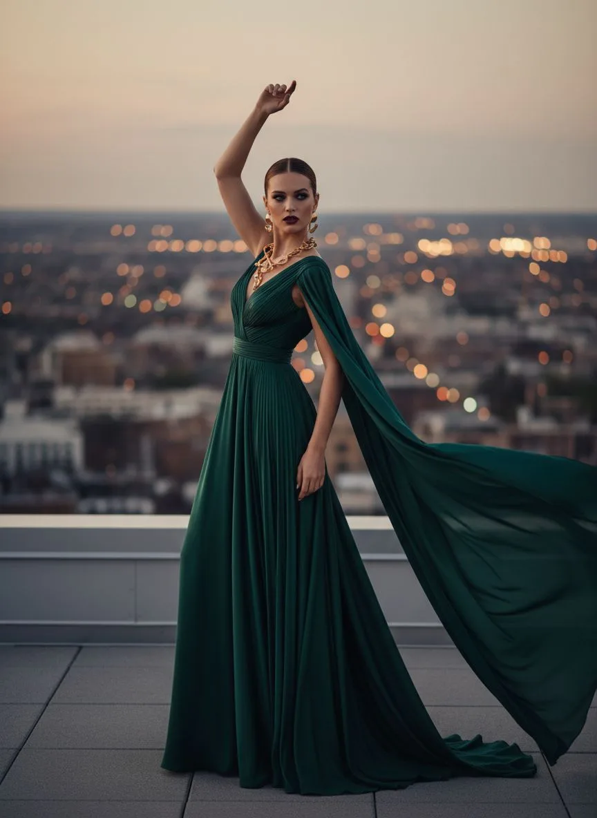 Example of the Fashion Editorial AI photoshoot pack