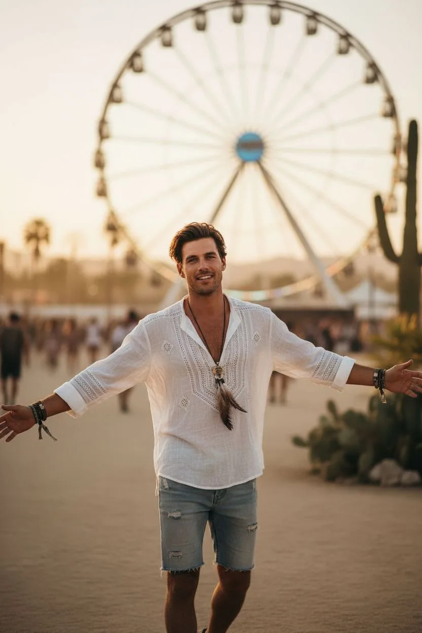 Example of the Festival Season AI photoshoot pack