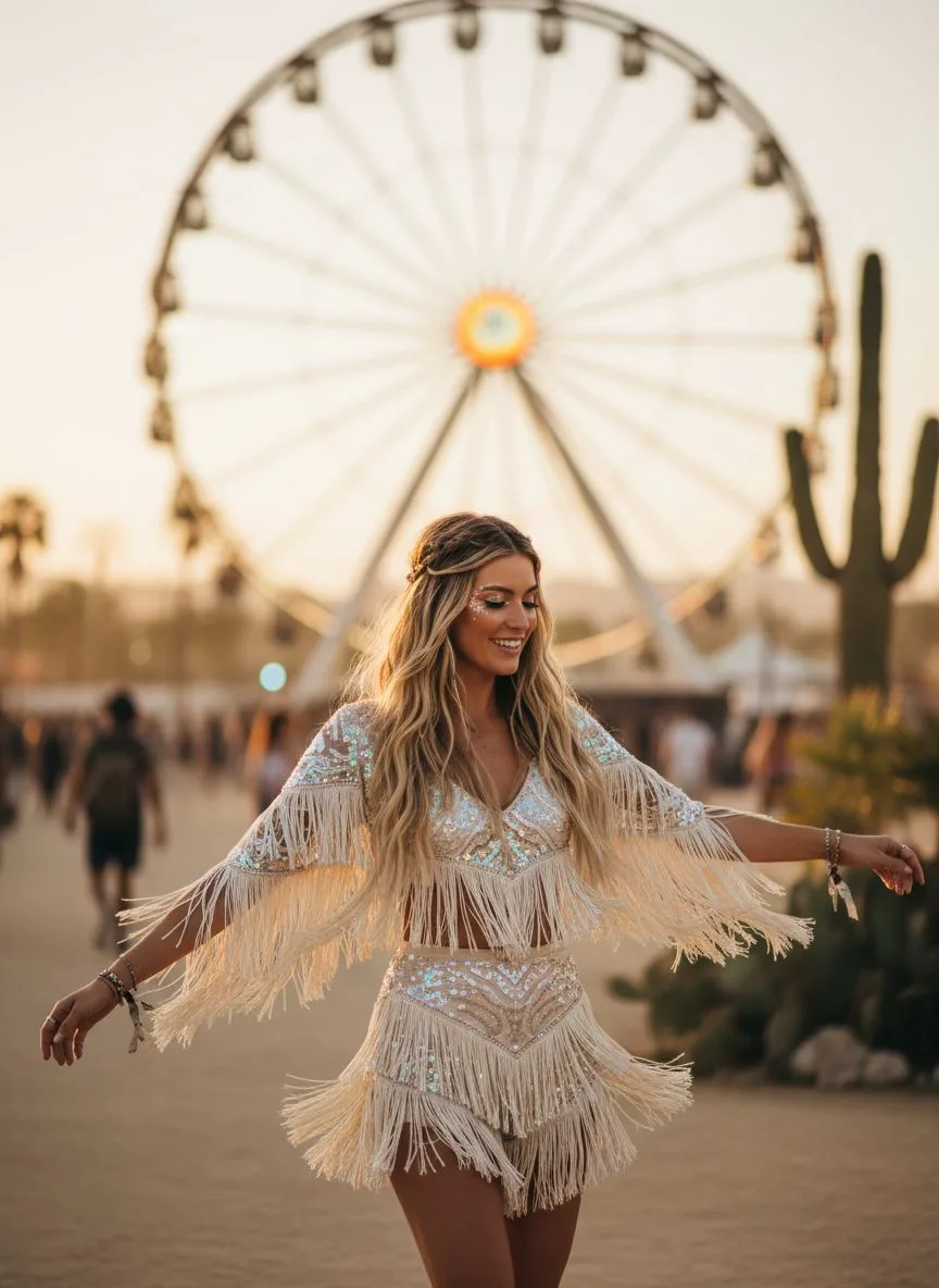 Example of the Festival Season AI photoshoot pack