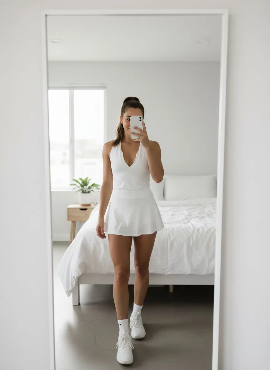 Example of the Mirror Selfie AI photoshoot pack