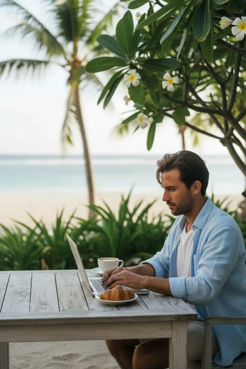 Example of the Digital Nomad AI photoshoot pack