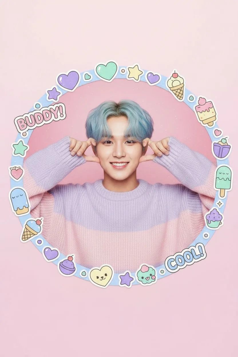 Example of the Korean Photobooth AI photoshoot pack