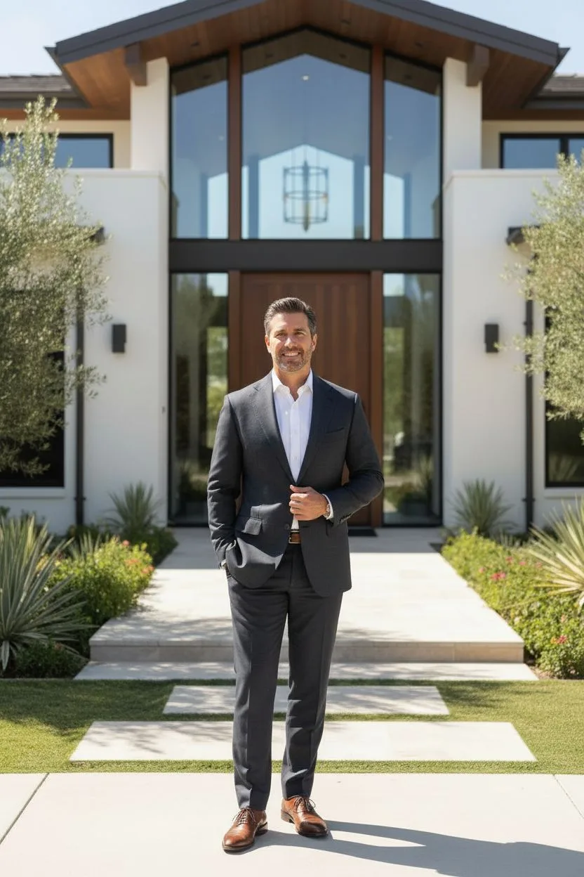 Example of the Real Estate Agent AI photoshoot pack