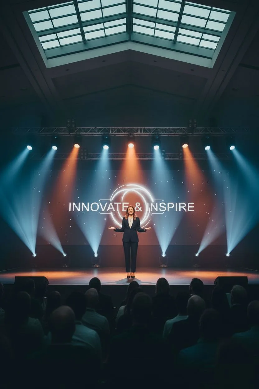 Example of the Speaker & Conference AI photoshoot pack