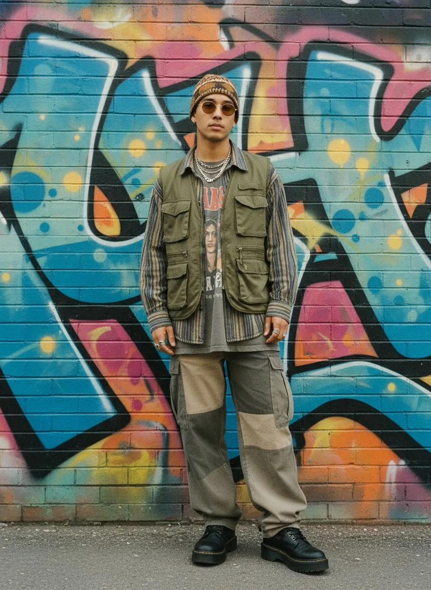 Example of the Thrift Vintage AI photoshoot pack