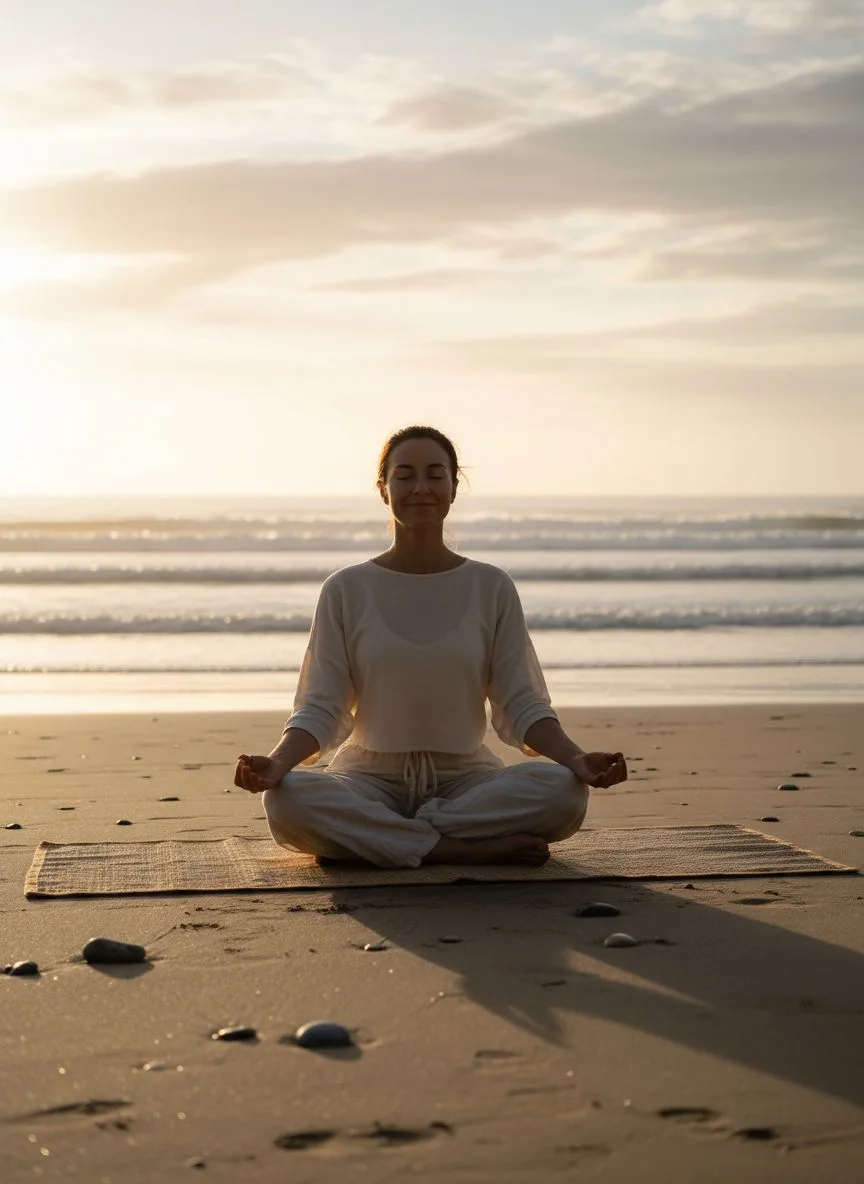 Example of the Yoga & Wellness AI photoshoot pack