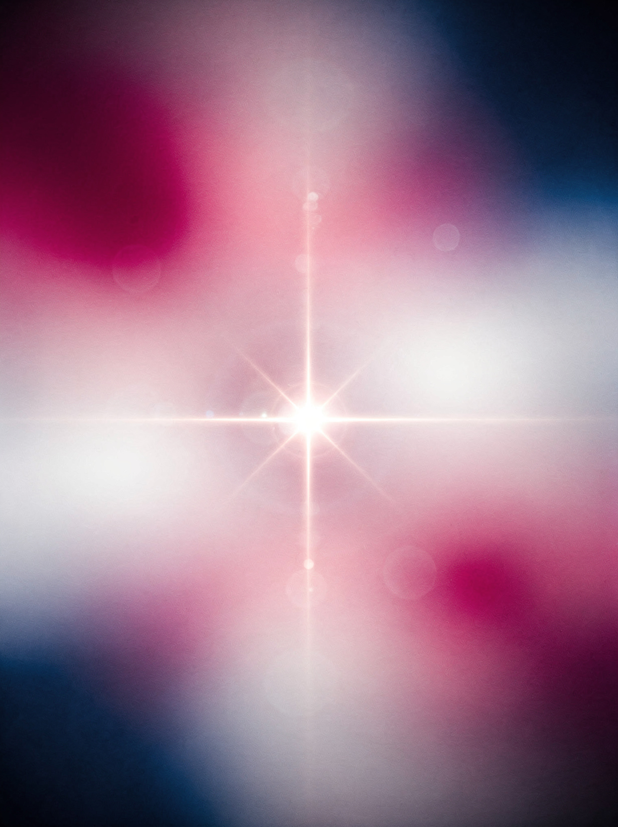 Abstract gradient with a central starburst lens flare