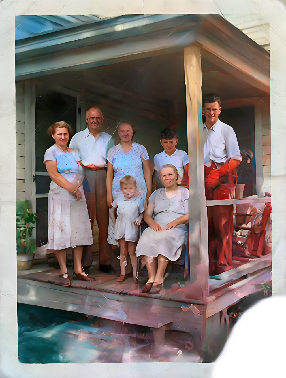 A restored, colorized old portrait ready to be animated