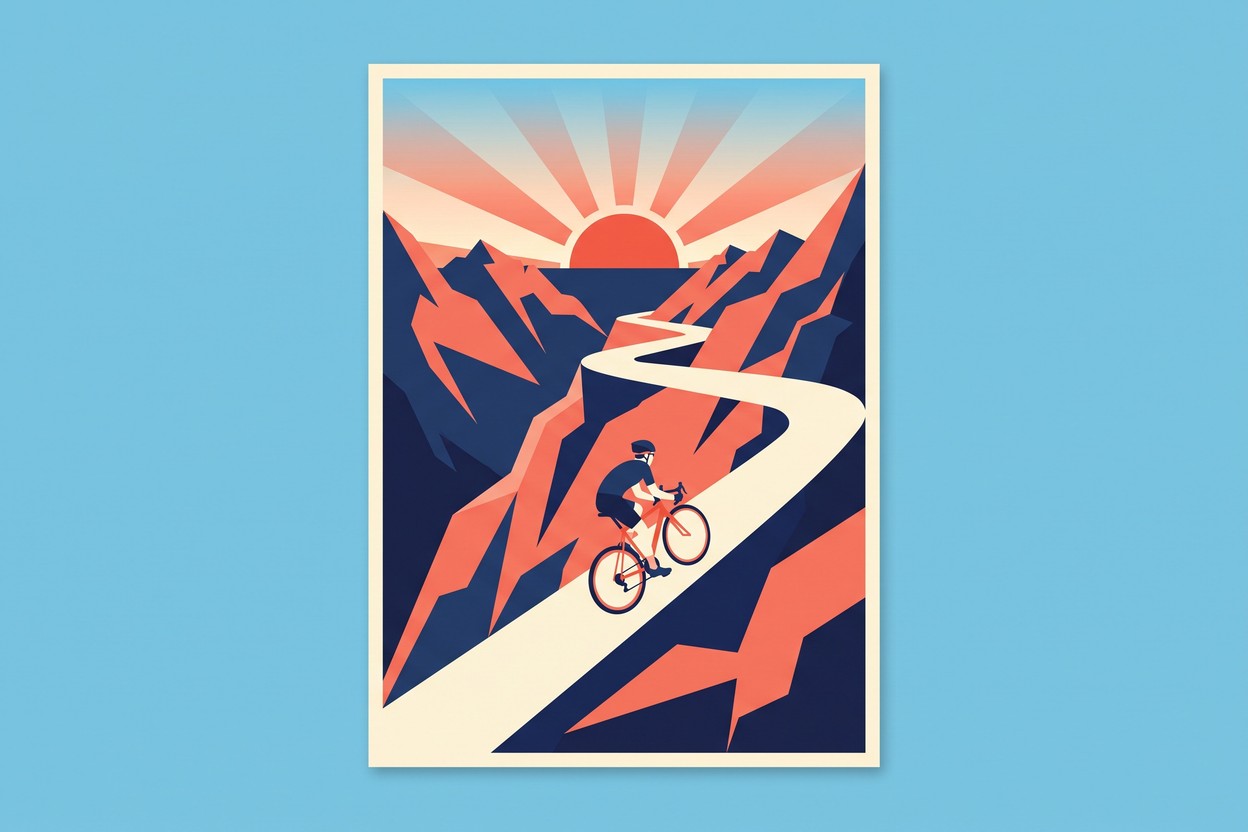 A crisp vector-style poster illustration generated in Recraft V4's design aesthetic